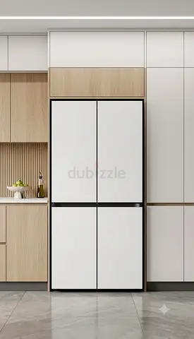 Samsung Latest Version French 4-Door Refrigerator – White, Good Condition