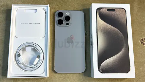 Iphone 15 promax 256gb natural titanium