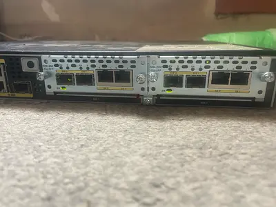 Cisco Integrated Services Router with NIM-2GE-CU-SFP Modules