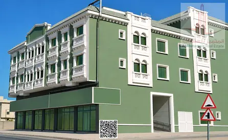 Residential Commercial Building for Sale in Al Mowaihat Ajman 10000 Sq Ft with 7 Shops and AED 860K Income