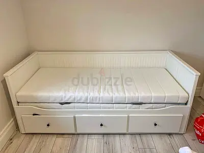 Ikea daybed with 2 new ikea mattress hemness model