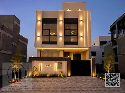 Villa for sale in Ajman, Al Zahiyah, including registration. 5 master bedrooms, majlis, living room