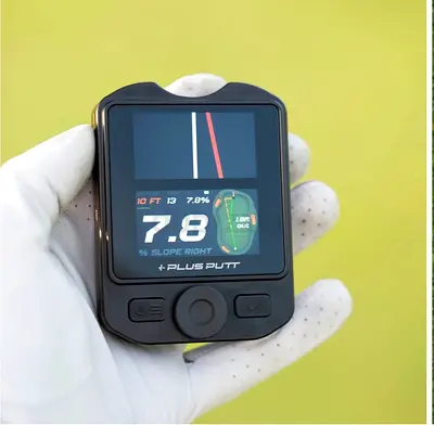 Handheld Putt slope reader and practice tool - Plus Putt