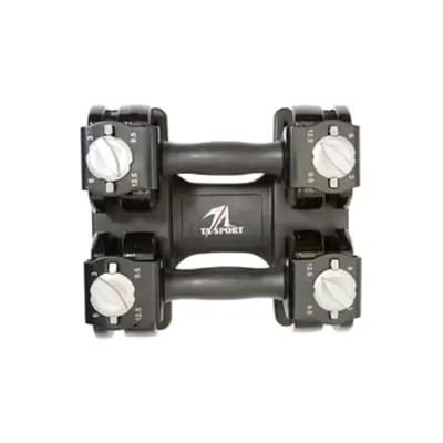 Adjustable Dumbell 12.5X2Pcs Black - Brand New