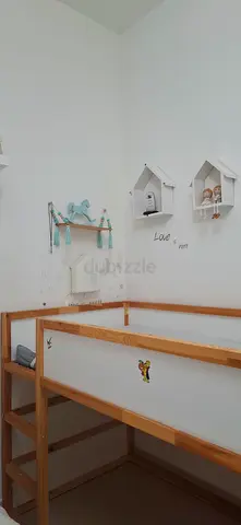Single Wooden Loft Bed with Mattress – Excellent Condition