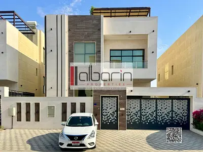 للايجار الشهري بامارة عجمان منطقه الياسمين فيلا مفروش ٥ غرف ماستر مع مجلس واسع وصاله