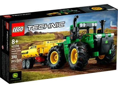 LEGO Technic John Deere 8R 9620R 4WD Tractor (42136) - 390 pcs, New