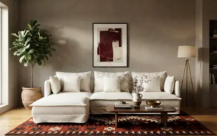 Modern corner sofa designed for comfort. Left or right installation with many color options.
