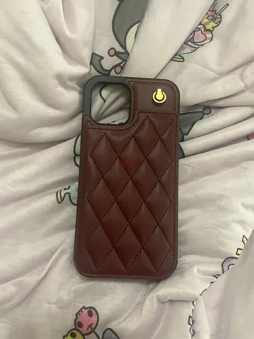 Maroon IPhone 12 Pro Max Phone Cover With Card Holder