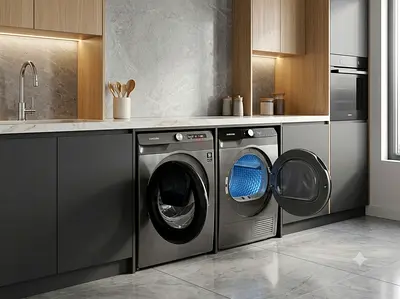 Samsung New Model 9kg Washer & 9kg Dryer Separate Set with Smart WiFi – Slightly Used