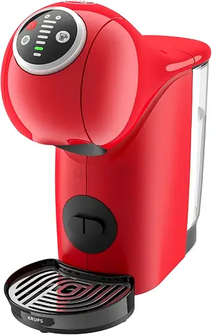 Compact single-serve pod coffee machine (red) - Krups-style