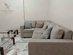 For monthly rent in Al Rawda 3 Ajman a fully furnished 3bedroom apartment with a living room and a f