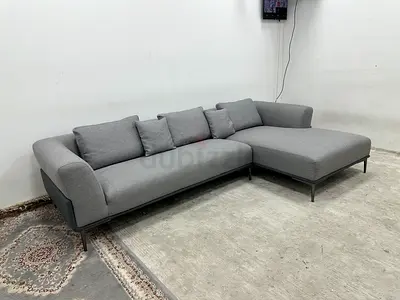 Looks great condition marina home grey color lshape sofa