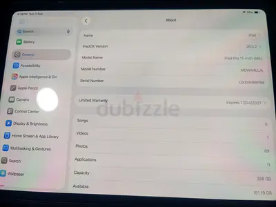 Apple iPad Pro 11-inch (M5) - 256GB, Good Condition