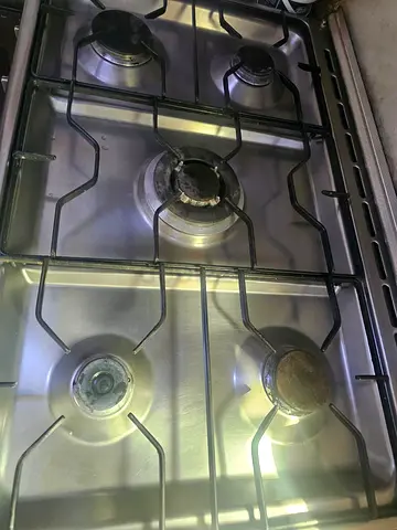 Used 5-Burner Stainless Steel Gas Hob - Working Condition