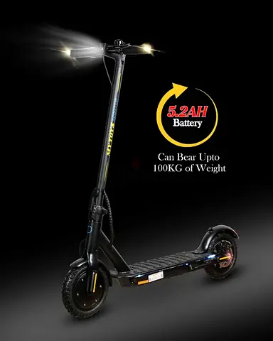 Electric Scooter 5.2Ah — Up to 100kg Load, LED Lights
