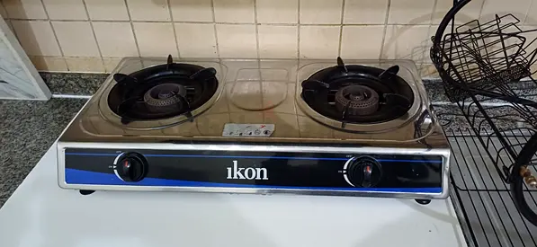 Ikon 2-Burner Stainless Steel Gas Stove - Good Working Condition