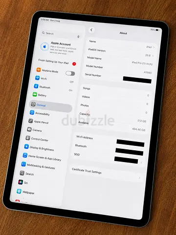 Apple iPad Pro 11-inch (A1980) 512GB Wi‑Fi — Very Good Condition