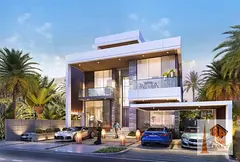4BR Townhouse | Morocco DAMAC Lagoons | Lagoon & Garden View