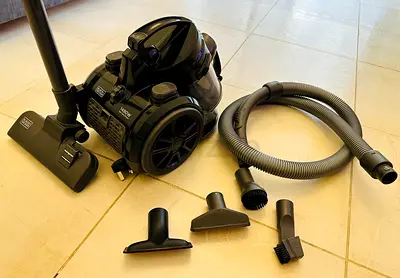 Used Compact Cyclone Vacuum Cleaner with Accessories