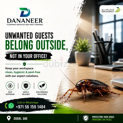 🪳 Unwanted Guests Don't Belong in Your Office! 🚫 A single cockroach can quickly become a serious