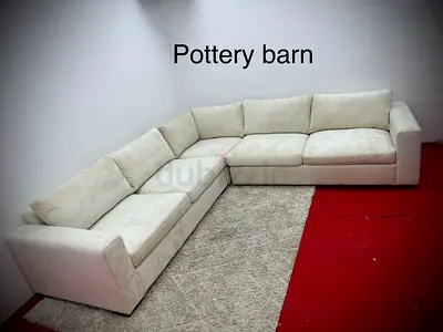 Perfect condition pottery barn corner sofa