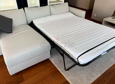 Perfect condition IKEA vimle l'shape sofa bed with storage beige