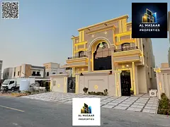 Luxury classic villa with 6 master bedrooms, a majlis, and 3 living rooms. Freehold ownership for al