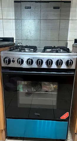 Midea freestanding gas cooker with oven - used, good working condition