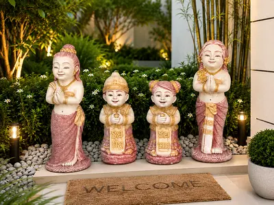 Thai Stone Doll Figures