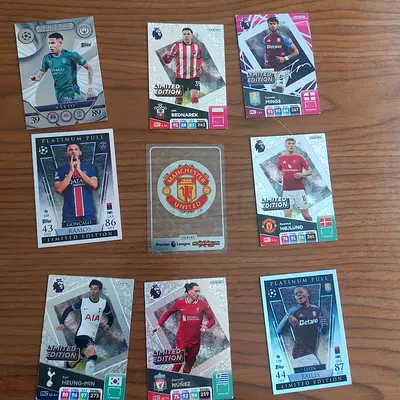 Match Attax and Panini Limited edition cards Bundle