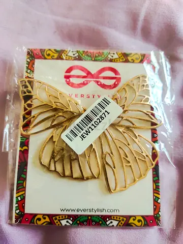 Gold-tone Butterfly earrings