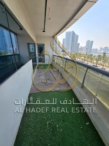 Stunning sea view. * Large balcony with sea views. * Built-in wardrobes. * Luxurious finishes (super deluxe). * Spacious areas offering maximum comfor