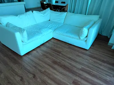Like new condition marina home white sofa