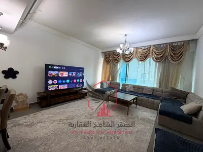 Fully Furnished Spacious Annual Apartment for Rent in Al Majaz 3 | 2 Bedrooms + Living Room | New Complete Furniture | Free Parking | Free Gym & Pool