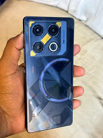 Gaming smartphone with transparent-style back - used, good condition