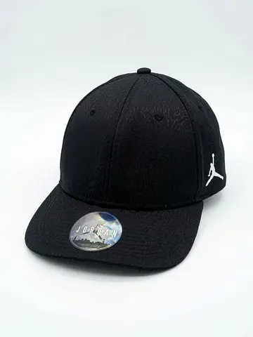 Air Jordan True OG Cement Elephant Jumpman Snapback Cap in the Black/Black ("Cement Elephant")