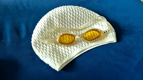 🏊♂️ KONEX Swim Goggles + Silicone Swim Cap | Clean & Ready to Use💥