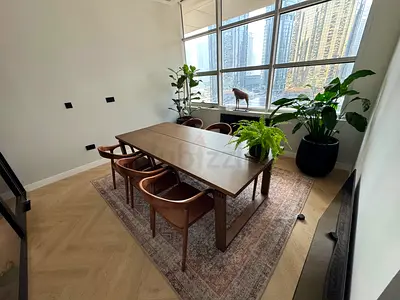Perfect condition dining table with six chairs like a new