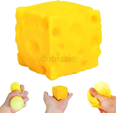 Squishy Cheese Stress Toy - Soft Sensory Squeeze Toy