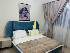 A luxurious studio open view with a semi-detached kitchen, fully furnished, elegant furniture and a 