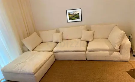High-quality feather-filled seat and back cushions provide a plush, hotel-style seating experience.