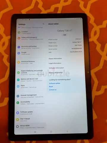 Samsung Galaxy Tab A7 10 inch 4g 2020 6gb ram 32gb Sim card support