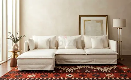 Premium Corner Sofa with reversible left or right setup. Multiple color options available.