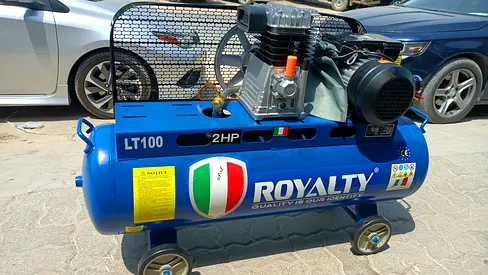 Royalty LT100 2HP Air Compressor - Good Working Condition