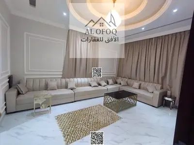 فيلا مفروشة 4 غرف ماستر للإيجار في الياسمين عجمان | مفروشة بالكامل | غرفة خادمة | 3,014 قدم² | جاهزة للسكن | 110,000 درهم
