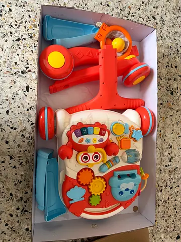 Baby Activity Walker - Detachable Push Walker with Musical Toys (Used)