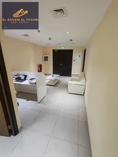 Luxury Office for Annual Rent in Al Mamzar | Panoramic Sea View and Strategic Location