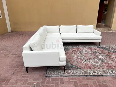West Elm Corner Sofa Beige