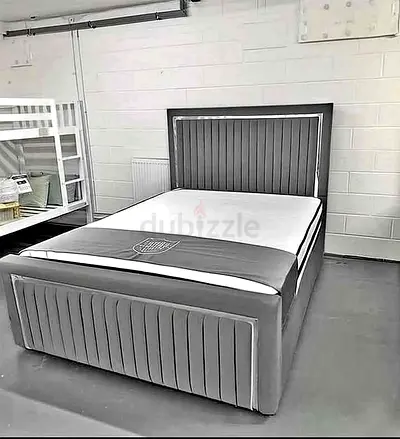 Upholstered Single Bed with Headboard and Storage Base